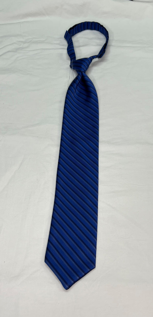 Men's Reflections Stripe Pre-tied Long Tie - 19 Colors