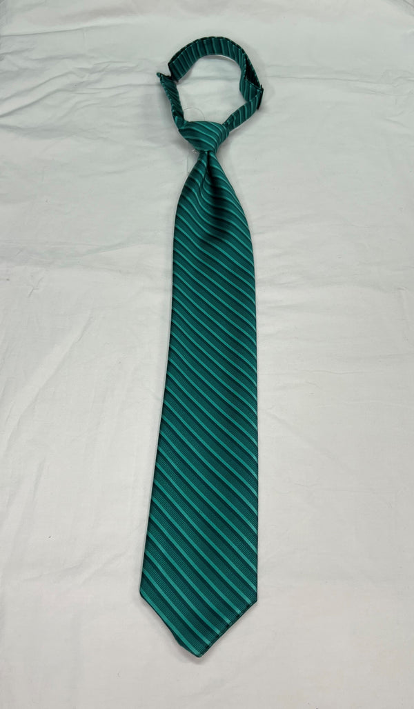 Men's Reflections Stripe Pre-tied Long Tie - 19 Colors