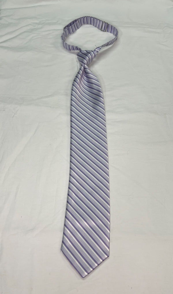 Men's Reflections Stripe Pre-tied Long Tie - 19 Colors