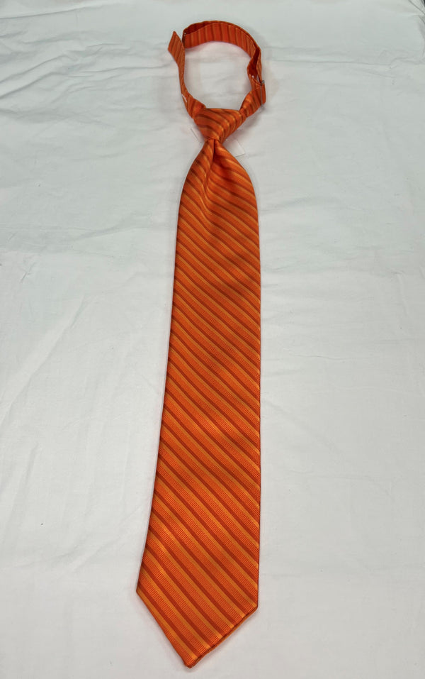 Men's Reflections Stripe Pre-tied Long Tie - 19 Colors