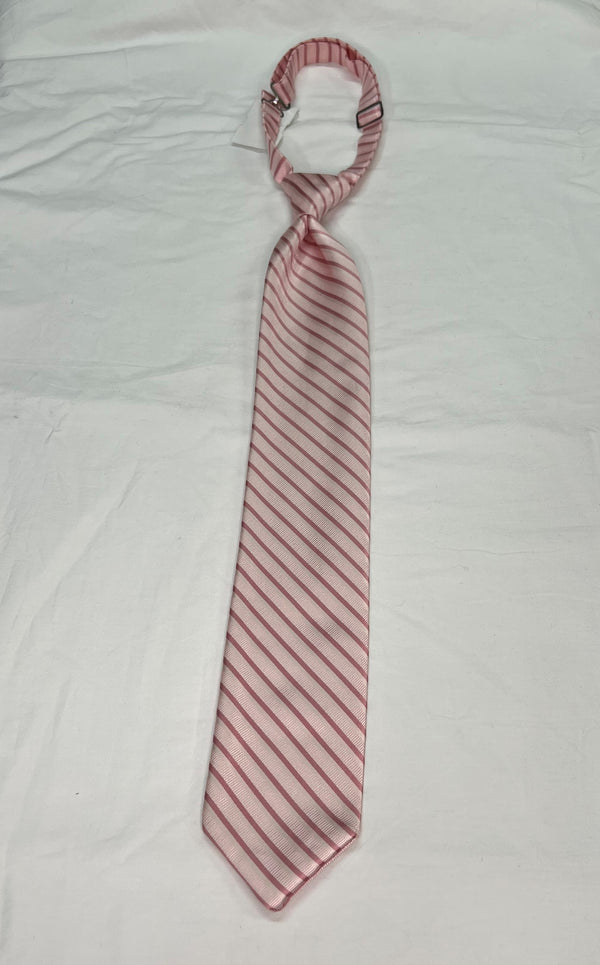 Men's Reflections Stripe Pre-tied Long Tie - 19 Colors