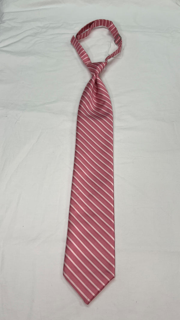 Men's Reflections Stripe Pre-tied Long Tie - 19 Colors