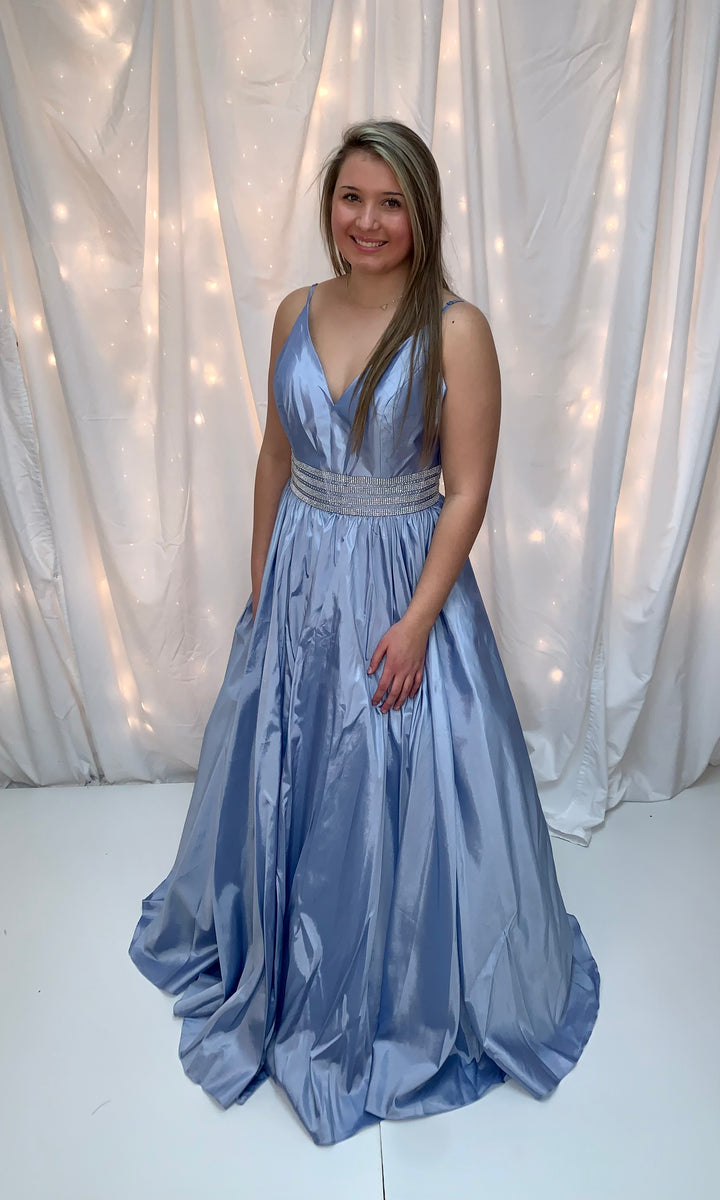 Alyce Paris 140048 Iced Violet A-Line Dress - Size 10